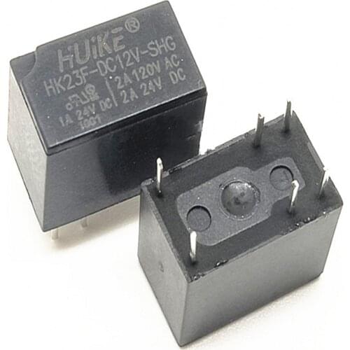 50PCS/LOT HUIKE Relay HK23F HK23F-DC12V-SHG 12V 2A 6 Pin 0.2W Power Relay
