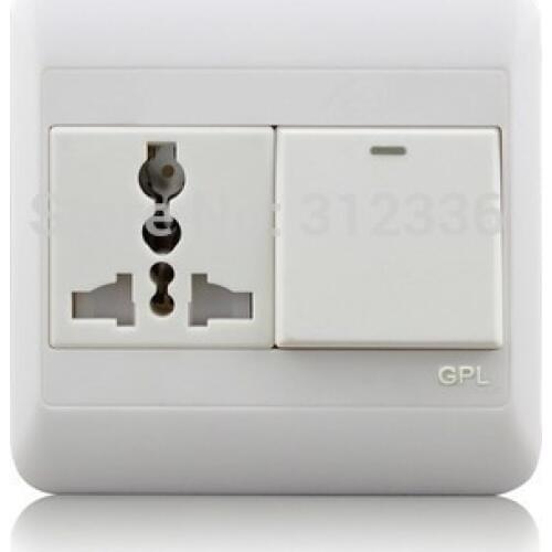 Free Shipping 3 Holes 3U10A safety protection wall Socket standard 10A blanket socket multifunction socket Universal Socket