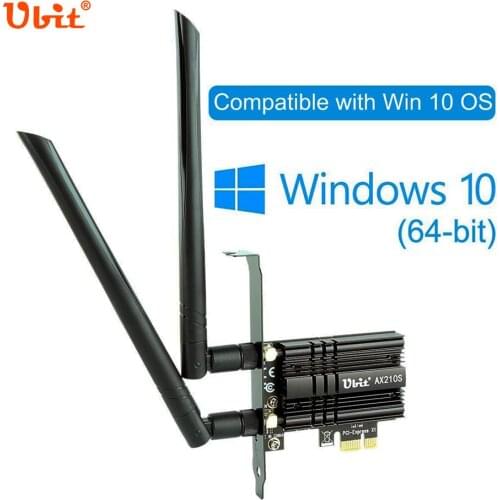 Ubit WiFi 6E supports 6GHz Gen 7 PCIe WiFi card, up to 5400Mbps, Bluetooth 5.2, AX210 wireless WLAN adapter