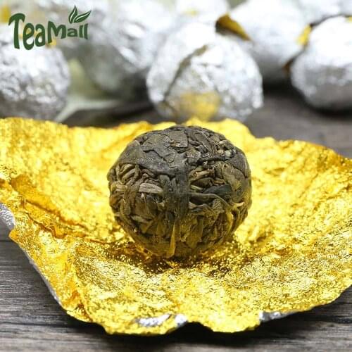 2017 Mini Raw Puer Chinese Tea Sheng Puer Chinese Tea Yi Wu Da Shu "Dragon Pearl" Tuocha 50g