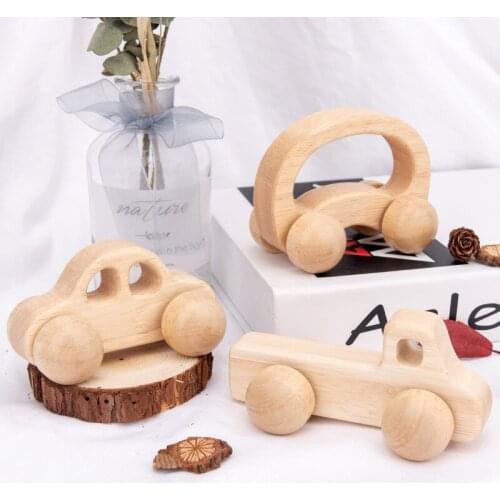 Baby Wooden Toys Teether For Teeth BPA FREE Natural Cartoon Animal Shape Wood Teether Toys Baby Teethers Childern Chew Toys