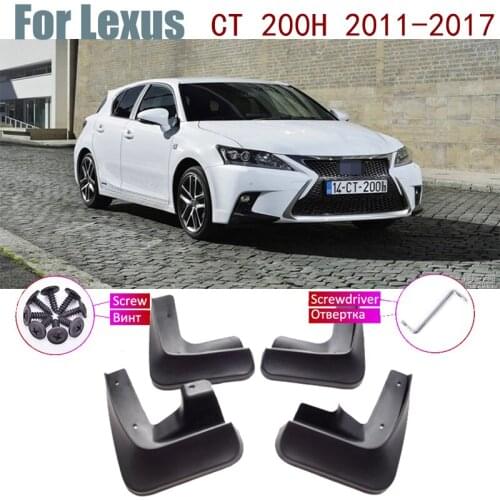 Mud Guard Splash Flap Mudguards Accessories Car Fender For Lexus CT 200H CT200H FSport F Sport 2017~2011 2016 2015 2014 2011
