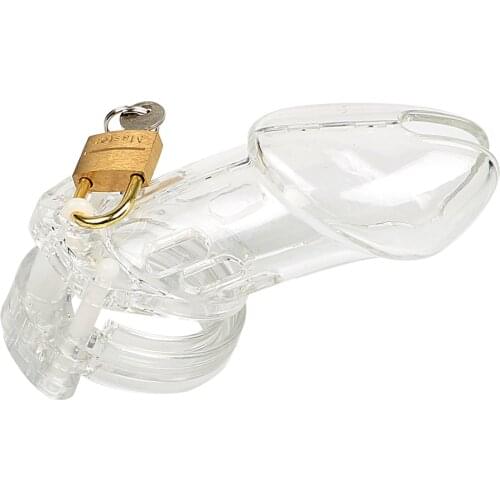 IKOKY Cock Cage with 5 Rings Male Chastity Device CB6000 Chastity Lock Sex Toys for Men Male Penis Rings Erotic