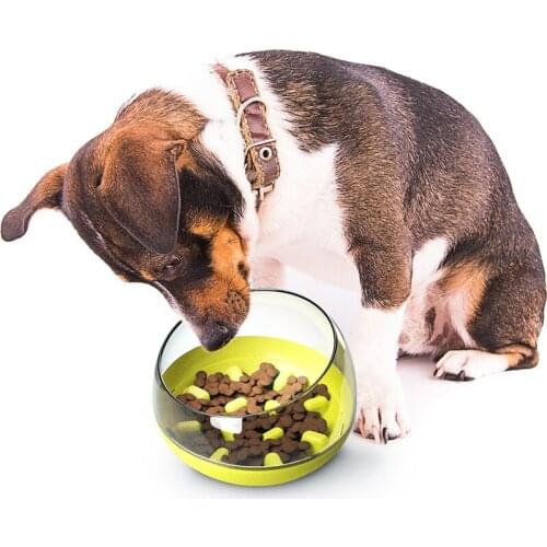 Wobble Pet Bowl Dog Slow Feeder Healthy Preventing Choking Anxiety Relief Creative Design Food Snack Pet Bowl