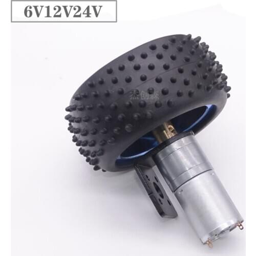 Mini Geared Motor DC 6V 12V 24V Electric Intelligent Car Wheel Tire Kit Smart Toys 12 V Volt Reduce Gear Motors DC12V JGA25-370