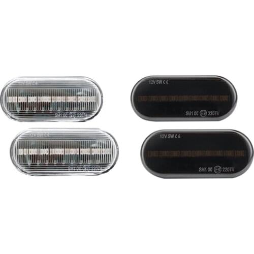 2Pcs Amber Led Fender Side Marker Turn Signal Lights for Seat Ibiza Leon for Skoda Octavia for Ford Focus Mk2