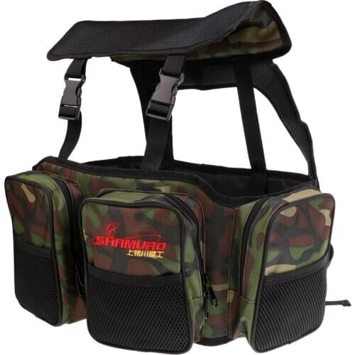 Seat Box Fishing Backpack Camping Tackle Bag Seat Box Harness Converter