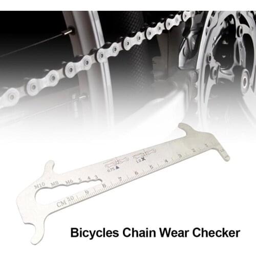 MTB Bicycle Chain Checker Calipers Road Bike Wear Measuring Instrument Measuring Chain Caliper Cycling Detection Gauge Tools