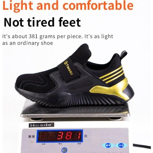 New fashion safety boots mens steel toe breathable and smash-resistant work shoes sports shoes casual mens shoes