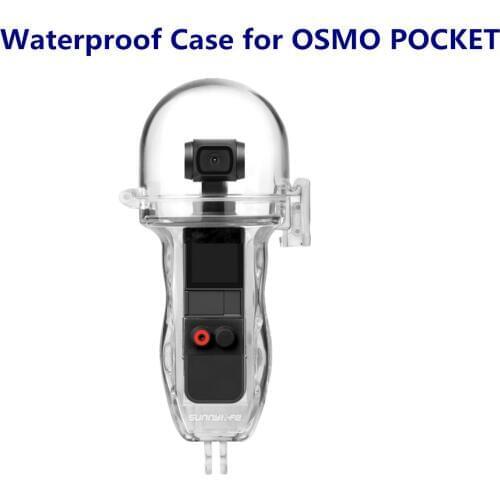 OSMO Pocket 60M Waterproof Case Underwater Diving Housing Case with Botton Key for DJI OSMO Pocket Gimbal Camera Accessories