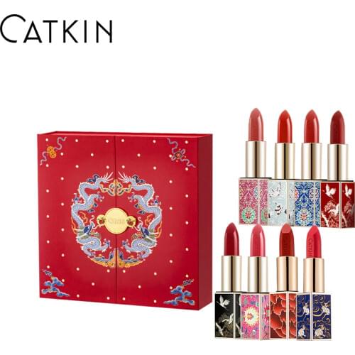 CATKIN Eternal Love Rouge Lipstick 3.6g 10 colors Apricot Orang Wedding Red Gorgeous Peach Smooth Soft Texture Protects Lip Skin