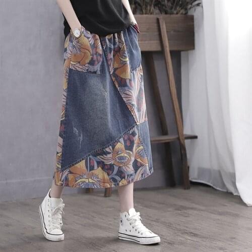 Tangslady Denim Skirts For Women