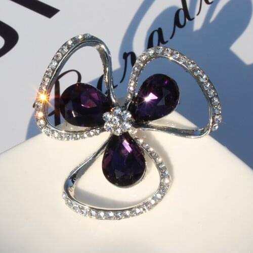 TODOX brand Brooch rich colorful crystal rhinestone pins Simple delicate generous Chain scarves Collar buttons coat decoration