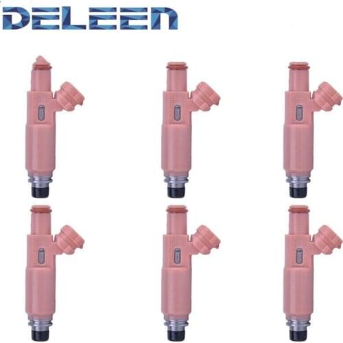Deleen 6x High impedance Fuel Injector 23250-20030 For Toyota Car Accessories