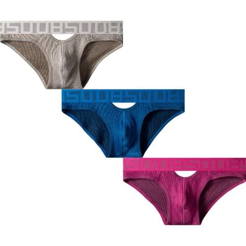 20 Colour 5 Style Cotton Gay Underwear Men Briefs Hollow Mens Sexy Panties Man Underpants Comfortable Cuecas Underwear Man Slip