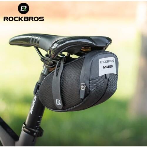 ROCKBROS Bicycle Bag Bicycle Saddle Bag MTB Bike Rear Bag Cycling Bag Cycling Rear Seat Tail Bag Riding Saddle Bag Waterproof
