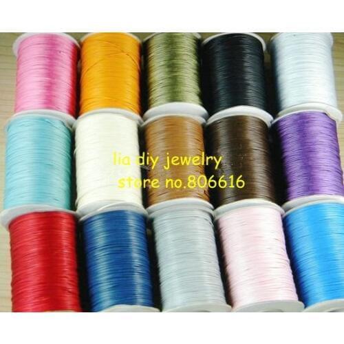 1.5MM (150Yards/Roll/Pcs) Shamballa String Waxed Cotton Ropes Cords Jewelry Accessory