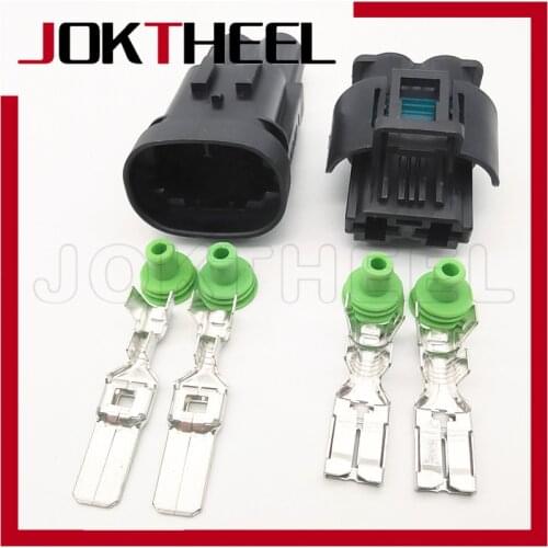 1-20 set kit Tyco Amp 2 pin male female waterproof fan motor plug Nissan auto sensor connector 1544334-1 1544317-1