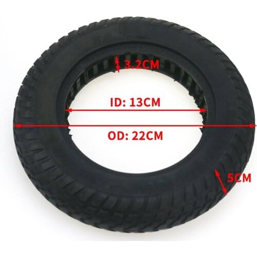 10 Inch Electric Scooter Tubeless Tire for Xiaomi Mijia Skateboard 10 x 2/ 2.5 Solid Tire Damping Tire Rubber Wheels Tyres