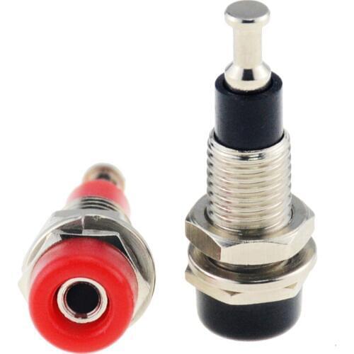 10PCS 2mm Banana Panel to Install Socket Miniature Power Terminal Panel Test Socket For Speaker Amplifier Banana Plug