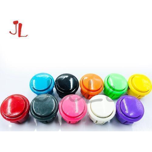 100 PCs Official copy OBSF-30 Sanwa Push Button for Coin Operated Arcade Game cabinet parts accessories