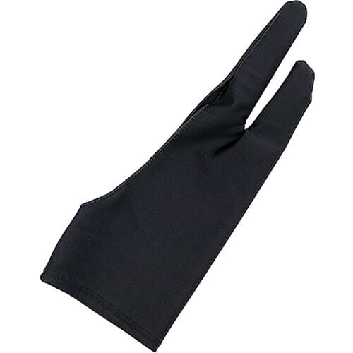 2 finger artist glove anti-fouling for drawing digital tablet writing glove Art Students 5pcs