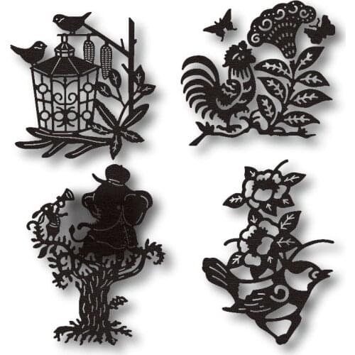 2021 flowers and figures metal cutting mold decoration background scrapbook greeting card DIY crafts blade punching template