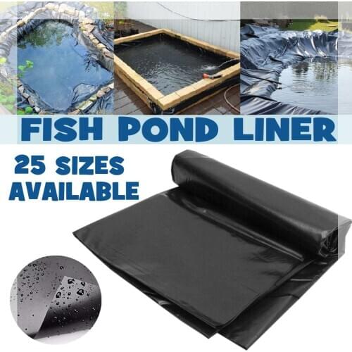 8-32ft Fish Pond Liner Gardens Pools PVC Membrane Reinforced Landscaping HDPE Heavy Pool Waterproof Liner Cloth