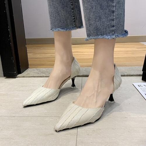 Sandals Women Pointed Clear Crystal Cup High Heel Stilettos Sexy Pumps Summer Shoes Peep Toe Women Pumps Size 43