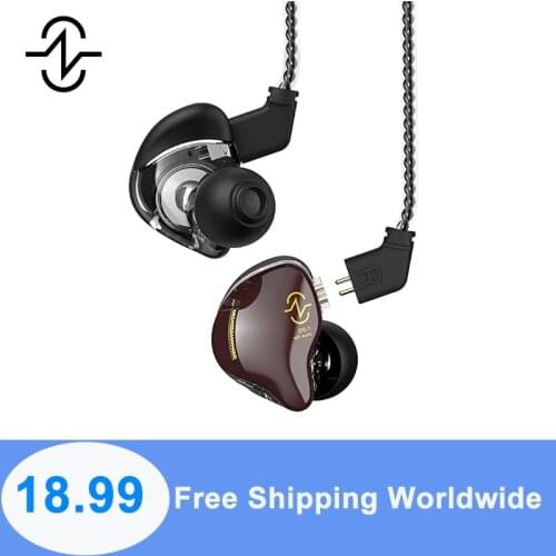 CCZ Coffee Bean 10MM Dual Magnetic Circuit Dynamic Driver In-ear HiFi Earphone With 4N OFC Cable for Sport Music Headphone