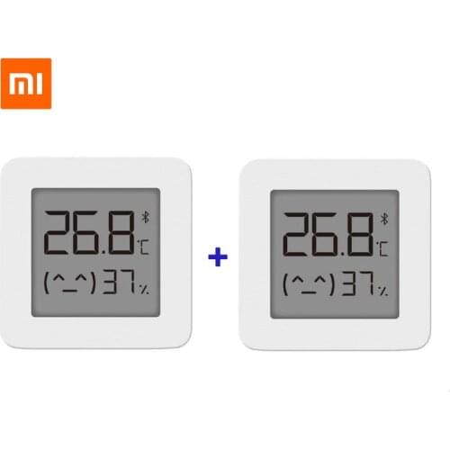 2PCS Xiaomi Mijia Bluetooth Digital Thermometer 2 Temperature Humidity Sensor LCD Screen Hygrometer Moisture Smart work Mi APP