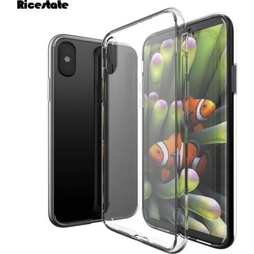 For iPhone X XS XR XSMAX Luxury Ultra Thin Clear Crystal Rubber Acrylic TPU Soft Mobile Phone Case For iPhone X XR XS MAX case