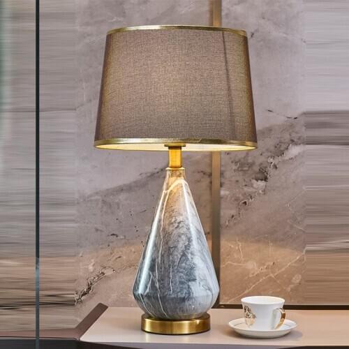 Buy 2 Get 20% Off Modern Ceramic Table Lamp for Bedroom Bedside Lamp Model Room Decoration Study Household Ceramic Table Lamp