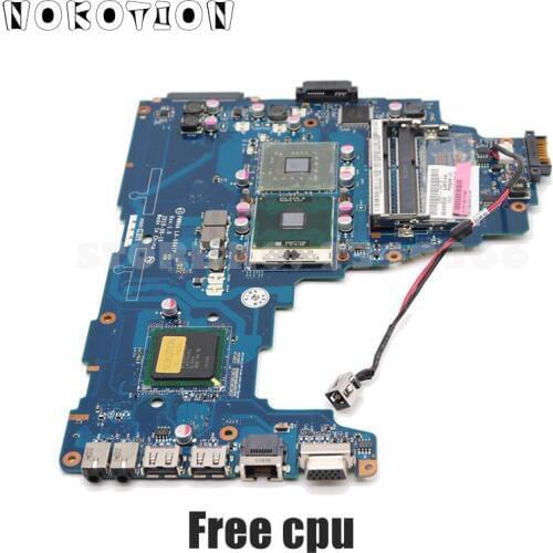 NOKOTION For Toshiba Satellite C660 Laptop Motherboard K000111590 PWWAA LA-6841P MAIN BOARD GL40 DDR3 Free CPU