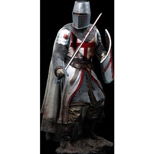1/18 90MM Templar Knight, XII Century Resin Model Miniature figure Unassembly Unpainted