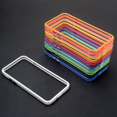 Hybrid Middle Transparent Soft Tpu Bumper For Iphone 6 6s 7 8 Plus X XS MAX XR Protector Frame Bumper Softly Silicone Cover Case