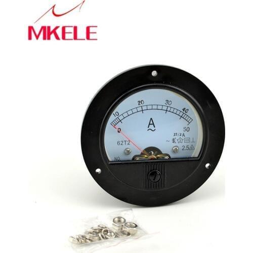 AC 62T2(50) new arrivals ammeter current ampere voltage meter pointer Accuracy Class 2.5Diagnostic-tool Tester Ampermeter