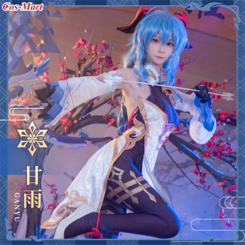 New Arrival Hot Game Genshin Impact Ganyu Cosplay Costume Female Elegant Battle Uniform Activity Party Role Play Clothing S-L