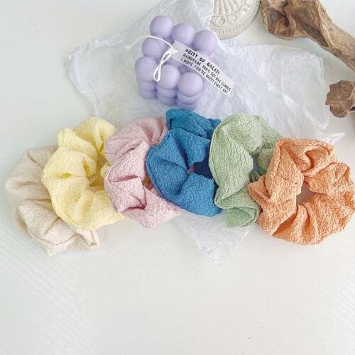 8 Colors Korean Hair Band Women Girls Elastic Hair Tie High Quality Fashion Hair Accessories Headwear Scrunchies Ponytail Holder
