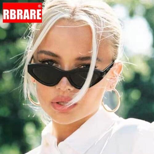 RBRARE Small Frame Sunglasses Women Vintage Cat Eye Sunglasses 2021 Luxury Designer Shades Women Wholesale Gafas De Sol Mujer