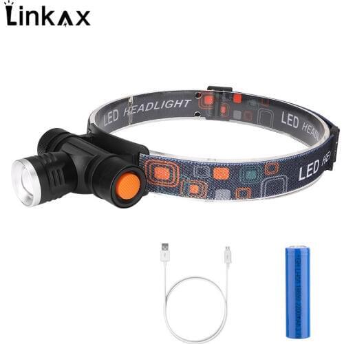 T6 LED Mini Headlamp 8000LM Headlight 18650 Rechargeable Head Torch Camping Hunting Flashlight
