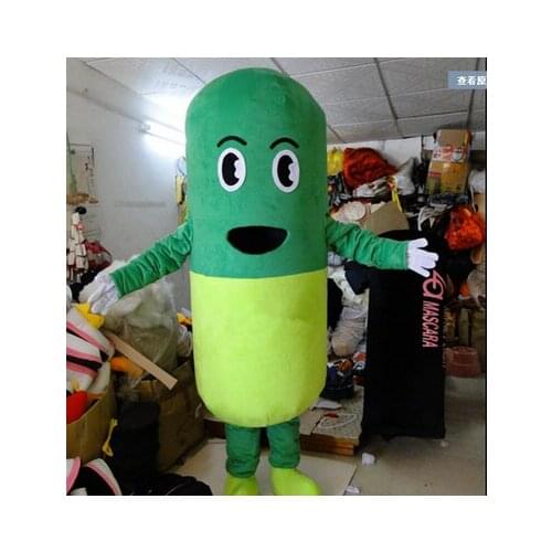 Mascot Daily Pill Capsules Mascot Costume Adult Size Cartoon Pill Theme Anime Cosplay Costumes Carnival Fancy Dress Costume
