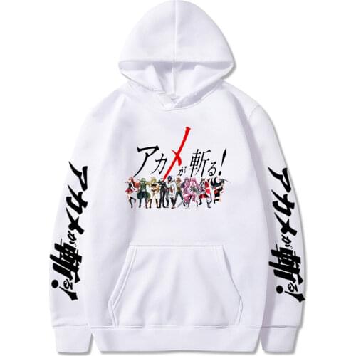 Anime Hoodie Akame Ga Kill Esdeath The Leader of The Jaegers Manga Men Women Vintage Streetwear Summer Fashion Hooded Sweatshirt