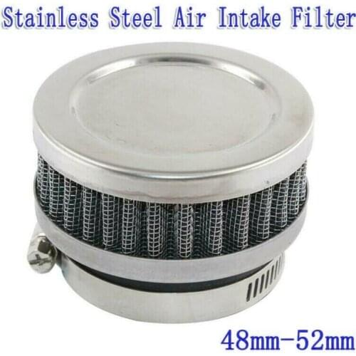 Motorcycle Scooter Stainless Steel Air-Intake-Filter with Clamp 48-52mm Universal Intake Filters For Motorcycle vehicles