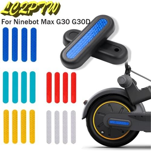 For Ninebot MAX G30 G30D Rear Fork Decorative Cover and Stickers Replacement Electric Scooter Accessories Wheel Protection Shell