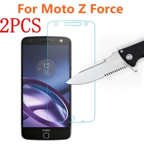 2PCS Tempered Glass For MOTOROLA MOTO Z force Screen Protector protective film For Z force Glass