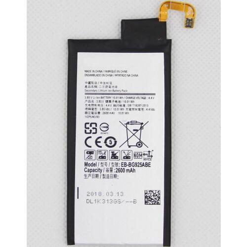 20pcs/lot EB-BG925ABE replacement li-ion battery For Samsung GALAXY S6 Edge G9250 G925FQ G925F G925S G925V 2600mAh Phone battery
