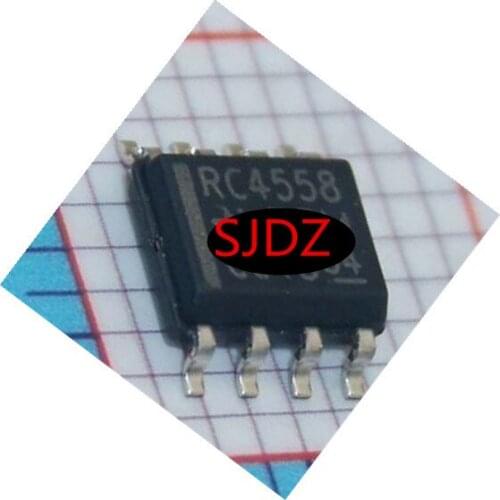 100pcs/lot RC4558DR RC4558D RC4558 SOP8