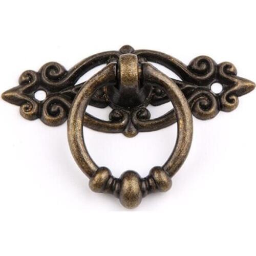 20pcs/lot Retro Zinc Alloy Kitchen Drawer Cabinet Door Handle Furniture Knobs Hardware Cupboard Antique Pull Handles