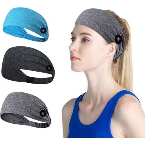 3pcs Yoga Sports Button Facemask Headband Fitness Sweat-absorbent Quick-drying Wicking Band Elastic Running Hair Band Headscarf